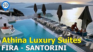 Santorinis Finest Hotel in Fira  Athina Luxury Suites [upl. by Glaab]