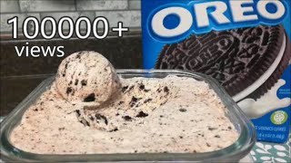 Easy amp Creamy Oreo IceCream in 3 Ingredients  Homemade Cookies amp Cream Ice Cream [upl. by Airemat229]