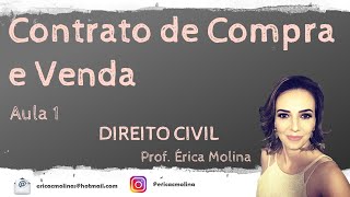 AULA 1  CONTRATO DE COMPRA E VENDA [upl. by Yasmin]