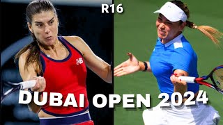 Donna Vekic vs Cirstea Sorana Highlights  WTA Dubai Tennis Championships 2024 [upl. by Einnaffit]