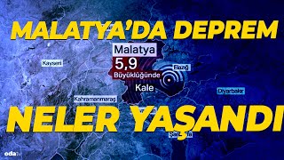 Malatya depreminde neler yaşandı [upl. by Dur]