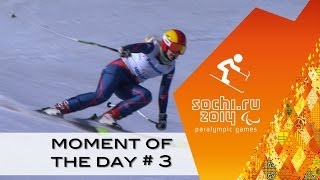 Day 3 Alpine skiing moment of the day  Sochi 2014 Paralympic Winter Games [upl. by Pierre]