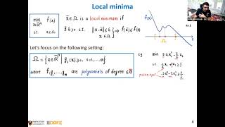 SIAM Conference on Optimization 2021 Local Minima Stable Sets and Sums of Squares [upl. by Mansfield]