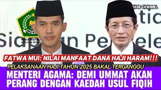 FATWA MUI MENYUSAHKAN MENTERI AGAMA DAN CALON JAMAAH HAJI INDONESIA [upl. by Trin784]