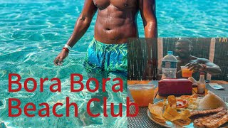 Bora bora beach club Cartagena Colombia vlog walk through [upl. by Yecrad]