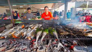 Street Food in Malaysia 🇲🇾 EXTREME FISH BBQ  Curry Noodles in Penang Mainland [upl. by Vani]