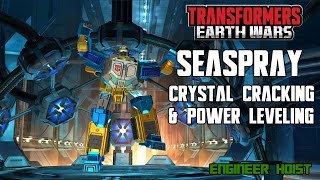 Transformers Earth Wars  Seaspray Crystal Cracking amp Power Leveling [upl. by Ylloh103]