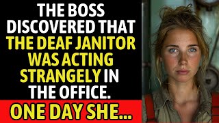 The boss discovered that the deaf janitor was acting strangely in the office One day she [upl. by Heddy723]