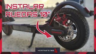 🛠 instalar ruedas 10quot 🛴 patinete Xiaomi M365 y PRO NUEVO MÉTODO 2020 [upl. by Eceinhoj]