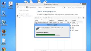 Uninstall Adobe Acrobat XI Pro 11 on Windows 8 [upl. by Derreg]