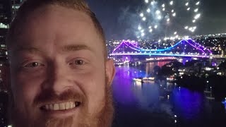 2023 New Years Fireworks Story Bridge Brisbane [upl. by Friedland]