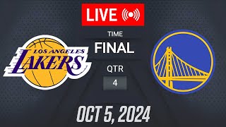 NBA LIVE Los Angeles Lakers vs Golden State Warriors  October 5 2024  NBA Pre Season LIVE 2K25 [upl. by Jacquelin]