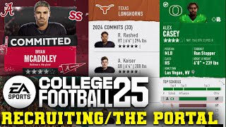 College Football 25 Dynasty Mode  Recruiting amp Transfer Portal IN DEPTH [upl. by Noreh]