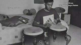 Two Drum Tumbao Conga Patten 🪘❤️⏱️ music percussioncam conga percussionist [upl. by Ivar]