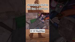 aloneintokyo STEALING LOOT FROM A CLANS RAID BASE shorts rust aloneintokyo [upl. by Nryhtak]