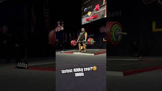 Fastest 400kg deadlift ever strongman giantslive grahamhicks 400kg [upl. by Hibben]