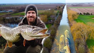 Monster Pike Fishing  Epic Battle on the fenland Drains [upl. by Trebornhoj]