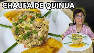 Chaufa de Quinua  Receta Peruana [upl. by Fishman829]