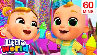 We Love Ice Cream  Kids Songs amp Nursery Rhymes by Little World [upl. by Sajovich135]