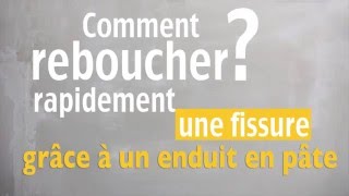 Comment reboucher rapidement une fissure grâce à un enduit en pâte [upl. by Gomez543]