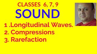 CLASSES 7 8 9 SOUND COMPRESSION AND RAREFACTION LONGITUDINAL WAVES PROPAGATION OF SOUND [upl. by Yrtsed601]