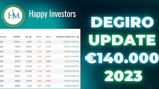 DEGIRO Portfolio Update €140000 Aandelen Kopen en Verkopen in 2023 [upl. by Quincy]