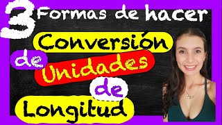 Como realizar conversiones de UNIDADES DE LONGITUD Explicación completa✅ [upl. by Johnathon]