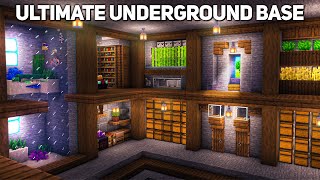 Minecraft Ultimate Underground Base Tutorial how to build [upl. by Arahahs]