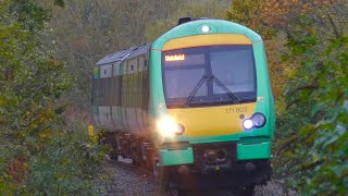 Southern Class 171  171803 Arrives At Uckfield From London Bridge  Wednesday 8th November 2023 [upl. by Wilinski911]