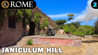 Rome guided tour ➧ Janiculum Hill 2 4K Ultra HD [upl. by Adriel]