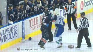 Darcy Hordichuk vs Zack Stortini Sep 26 2010 [upl. by Doe]