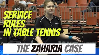 Table Tennis Service Rules  the Zaharia Case [upl. by Holmes]