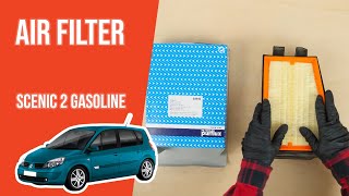 How to replace the air filter Scenic mk2 16 16V 💨 [upl. by Loni]