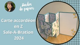 Carte accordéon en Z  SaleABration 2024 [upl. by Tinya]