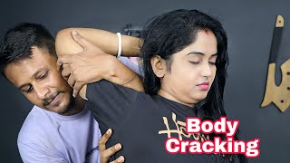 Mutiple Cracking Of Women Body  Female Body Carcking  Neck Massage  Ear Carcking  Moral Of ASMR [upl. by Ormiston]