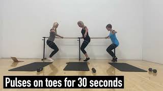 B3 Bands 10 Min Barre Workout [upl. by Darnoc175]