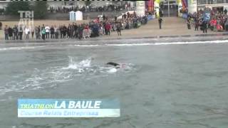 Triathlon Audencia La Baule Natation Relais Entreprises [upl. by Nellek]