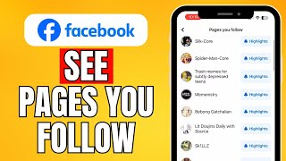 How To See Pages I Follow On Facebook 2024 Step By Step [upl. by Josephina]