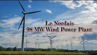 World Tallest Vertical wind Turbine Cap chat Quebec LE NORDAIS wind power plant [upl. by Gaddi]