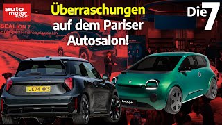 RetroModelle ElektroSportler und SUV 7 Neuheiten vom Pariser Autosalon  auto motor und sport [upl. by Cirdek480]