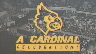 A Cardinal Celebration UofL 1986 NCAA Champs Pep Rally on WDRB FOX 41 Louisville KY wCommercials [upl. by Aihtnyc248]