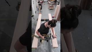 This heavy workbench top caused me lots of problems despite how simple it looks in a 1minute video [upl. by Halian361]