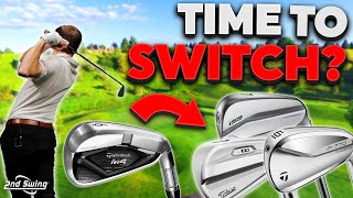 Golf Iron Fitting  Switching From GameImprovement Irons To Players Irons [upl. by Ahsinyar176]