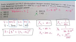 menghitung hambatan total dari rangakaian seri RLC dengan cepat dan mudah [upl. by Kcaj]