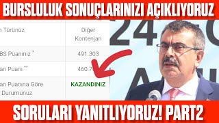 Bursluluk Sınav Sonuçlarınızı Açıklıyoruz PART2 [upl. by Warden]