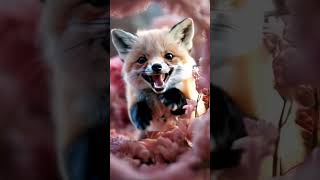 Angry fox by nature foxs shorts trending viral [upl. by Aihtiekal813]