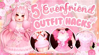 5 Everfriend Outfit Hacks 🌷💗✨  Royale High [upl. by Leonora]