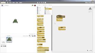 Scratch 2  Frogger 01a  Create a Frogger Video Game  Create Frog  Key quotUp Arrowquot [upl. by Lindahl]