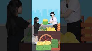 Bé học tiếng anh qua phim hoạt hình mua khoai tây Buying real potatoes Video and cartoons for baby [upl. by Ardnak124]