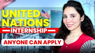 INTERNATIONAL Internship Opportunity 🌍 ➤ United Nations Internship 🚀  Apply NOW [upl. by Okimat]